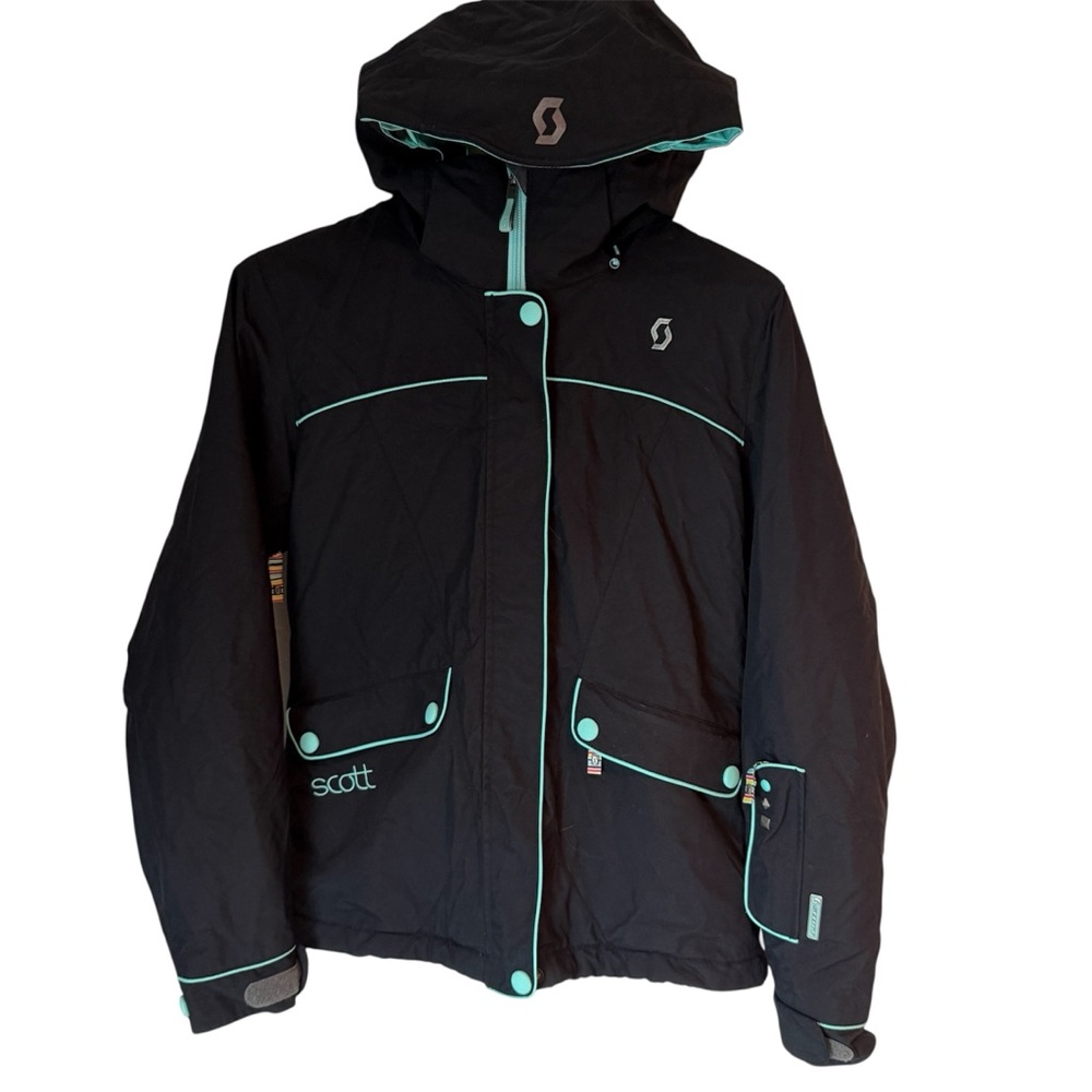 Scott Black and Teal Ski Jacket